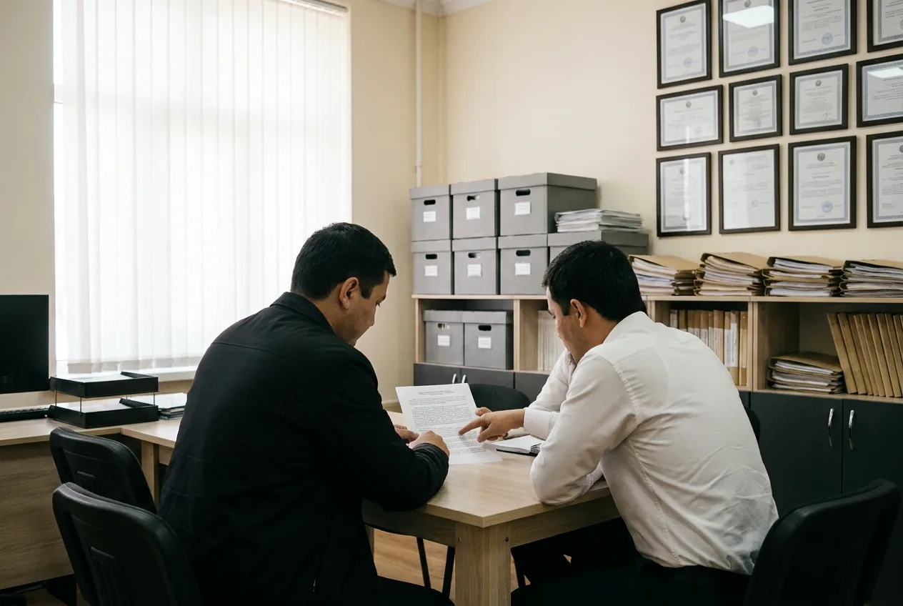 Toshkentdagi patent markazining uchrashuv xonasi
